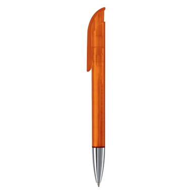 Stylo bille Toppoint Atlas transparent pointe métallique - Transparent / Orange