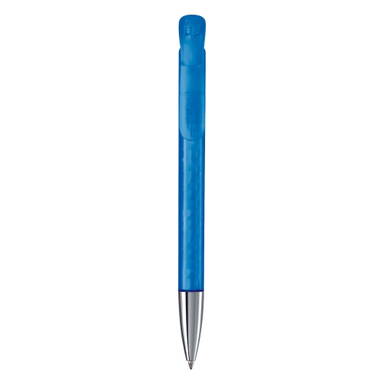 Stylo bille Toppoint Atlas transparent pointe métallique - Transparent / Bleu
