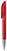 Toppoint Atlas transparant metal tip balpen - Transparant / Rood