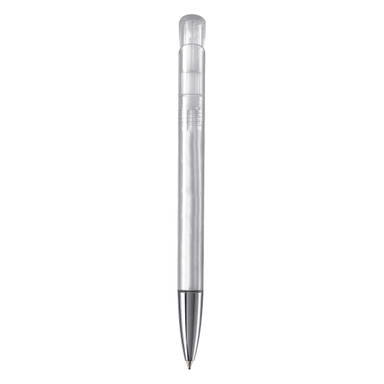 Stylo bille Toppoint Atlas transparent pointe métallique - Transparent / Blanc