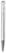 Toppoint Atlas transparant metal tip balpen - Transparant / Wit