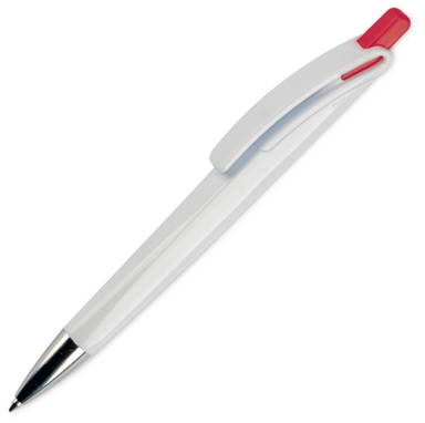  Toppoint Riva hardcolour balpen - Wit / Rood