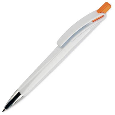 Toppoint Riva hardcolour balpen - Wit / Oranje