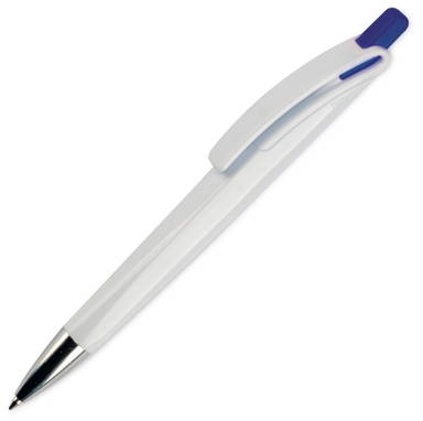  Toppoint Riva hardcolour balpen - Wit / Donkerblauw