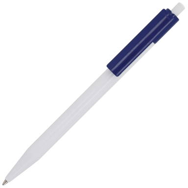 Toppoint Kuma hardcolour balpen - Wit / Donkerblauw