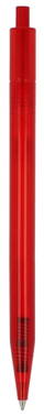 Toppoint Kuma transparant balpen - Transparant / Rood