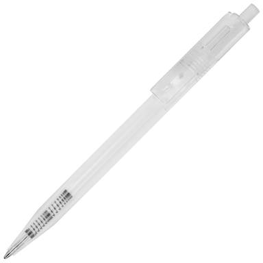 Toppoint Kuma transparant balpen - Transparant / Wit