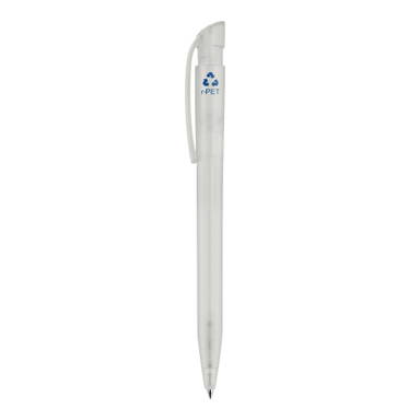 Stilolinea S45 R-PET transparenter Kugelschreiber - Transparent / Weiß