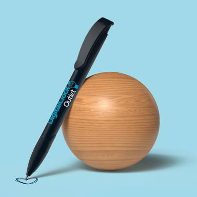 Toppoint Apollo recycled with Grip Kugelschreiber - Schwarz