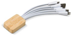 Oplaadkabel bamboe met R-PET
