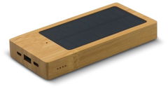 Powerbank Bamboe met Zonne Energie 8000mAh