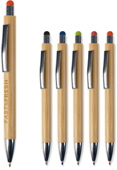 Balpen New York bamboe met stylus