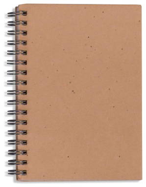 Spiraal notitieboekje zaadpapier