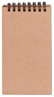 Zaadpapier notitieboekje en zelfklevende memoblaadjes