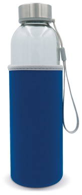 Waterfles glas met sleeve 500ml