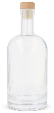 Glazen fles 750 ml - Transparant
