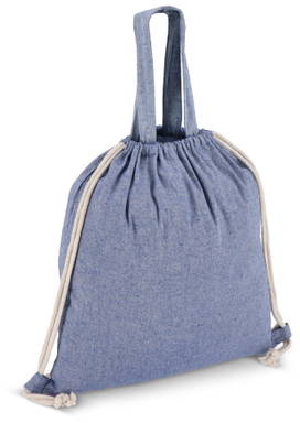 Drawstring rugzak gerecycled katoen 140g/m² 38x42cm