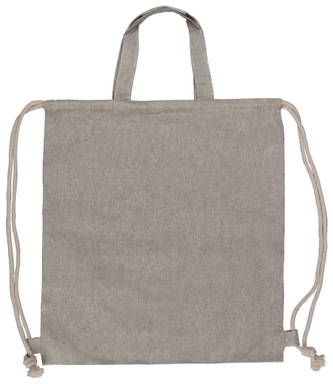 Drawstring rugzak gerecycled katoen 140g/m² 38x42cm