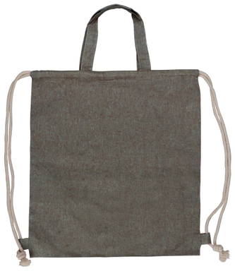 Drawstring rugzak gerecycled katoen 140g/m² 38x42cm