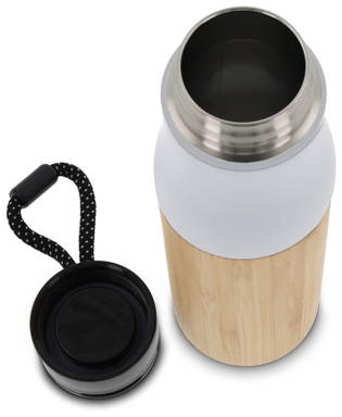 Thermofles met touw bamboe 500ml