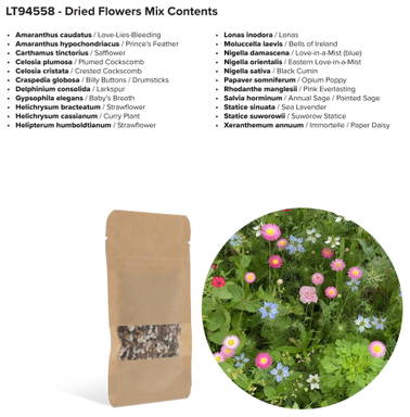 Bloemenzaad droogbloemen 4 gram