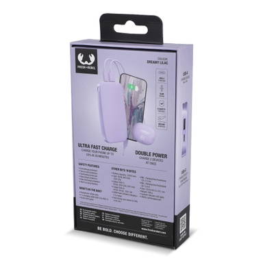 Fresh 'n Rebel Powerbank 12000mAh USB-C Fast Charging 20W - Lila