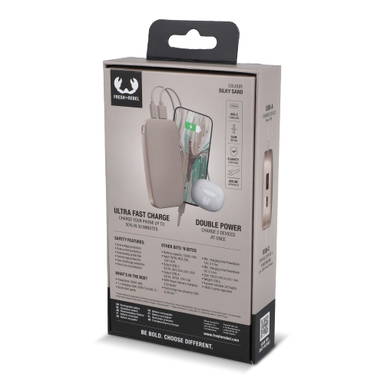 Fresh 'n Rebel Powerbank 12000mAh USB-C Fast Charging 20W - Beige