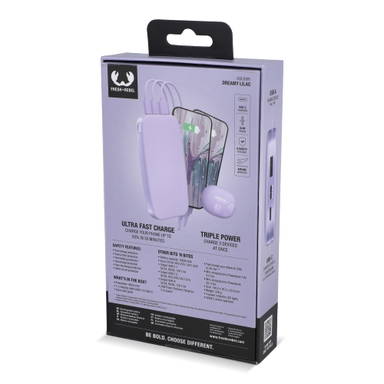 Fresh 'n Rebel Powerbank 18000mAh USB-C Fast Charging 20W - Lila