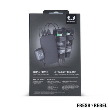 Fresh 'n Rebel Powerbank 18000mAh USB-C Fast Charging 20W - Donker Grijs