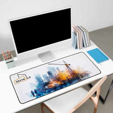 Tapis de bureau 78 x 30 cm - Blanc