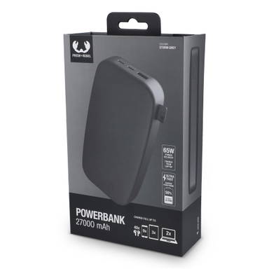 Fresh 'n Rebel Powerbank 27000mAh 65W - Donker gun metal