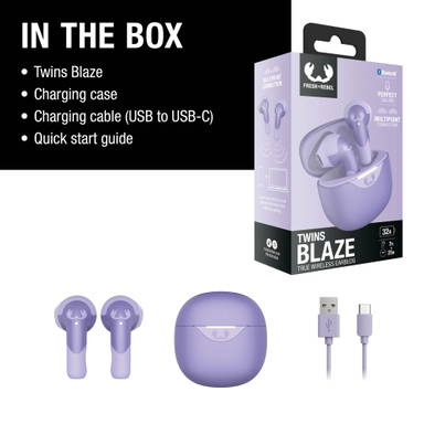 3TW2200 I Fresh 'n Rebel Twins Blaze - True Wireless earbuds with ENC