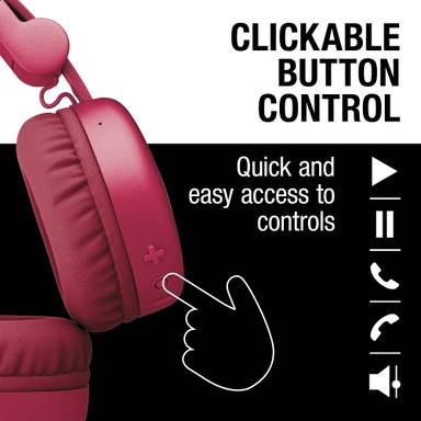 Fresh 'n Rebel Code Core-Wireless on-ear Headphone - Rood