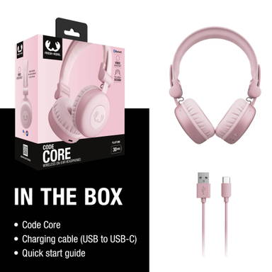 Fresh 'n Rebel Code Core-Wireless on-ear Headphone - Roze
