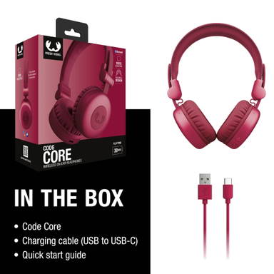 Fresh 'n Rebel Code Core-Wireless on-ear Headphone - Rood