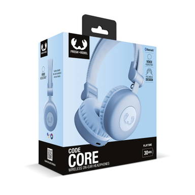 Fresh 'n Rebel Code Core-Wireless on-ear Headphone - Lichtblauw