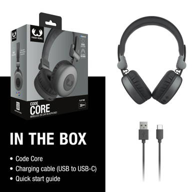 Fresh 'n Rebel Code Core-Wireless on-ear Headphone - Donker gun metal