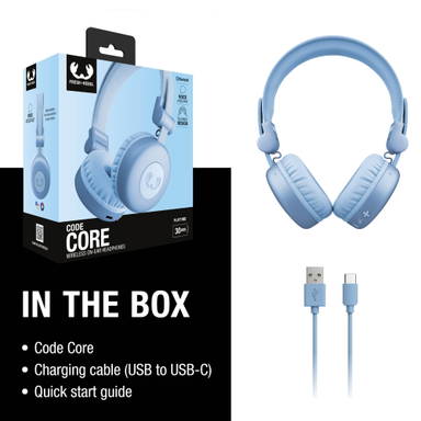 Fresh 'n Rebel Code Core-Wireless on-ear Headphone - Lichtblauw