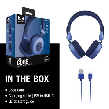 Fresh 'n Rebel Code Core-Wireless on-ear Headphone - Blauw