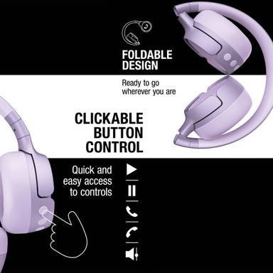 Fresh 'n Rebel Code Fuse-Wireless on-ear headphone - Lila