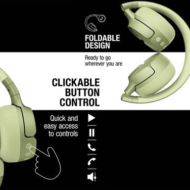 Fresh 'n Rebel Code Fuse-Wireless on-ear headphone - Lichtgroen
