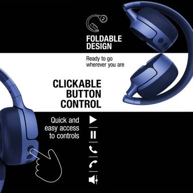 Fresh 'n Rebel Code Fuse-Wireless on-ear headphone - Blauw