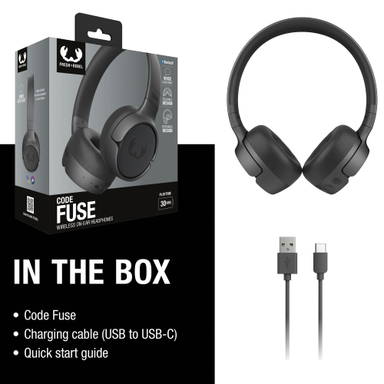 Fresh 'n Rebel Code Fuse-Wireless on-ear headphone - Donker gun metal