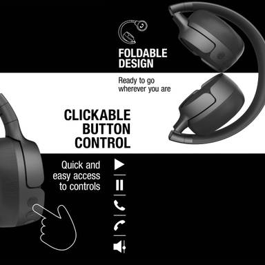 Fresh 'n Rebel Code Fuse-Wireless on-ear headphone - Donker gun metal