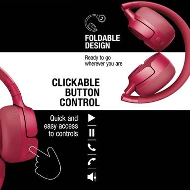 Fresh 'n Rebel Code Fuse-Wireless on-ear headphone - Rood