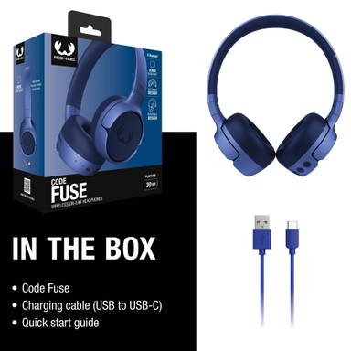 Fresh 'n Rebel Code Fuse-Wireless on-ear headphone - Blauw