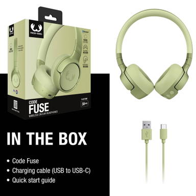 Fresh 'n Rebel Code Fuse-Wireless on-ear headphone - Lichtgroen