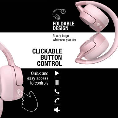 Fresh 'n Rebel Code Fuse-Wireless on-ear headphone - Roze