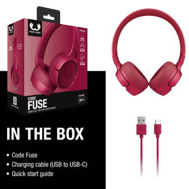 Fresh 'n Rebel Code Fuse-Wireless on-ear headphone - Rood