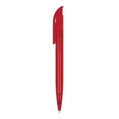 Stylo bille Toppoint Atlas transparent - Transparent / Rouge